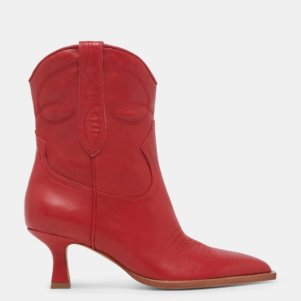 Dolce Vita Angel Booties Red Leather 1