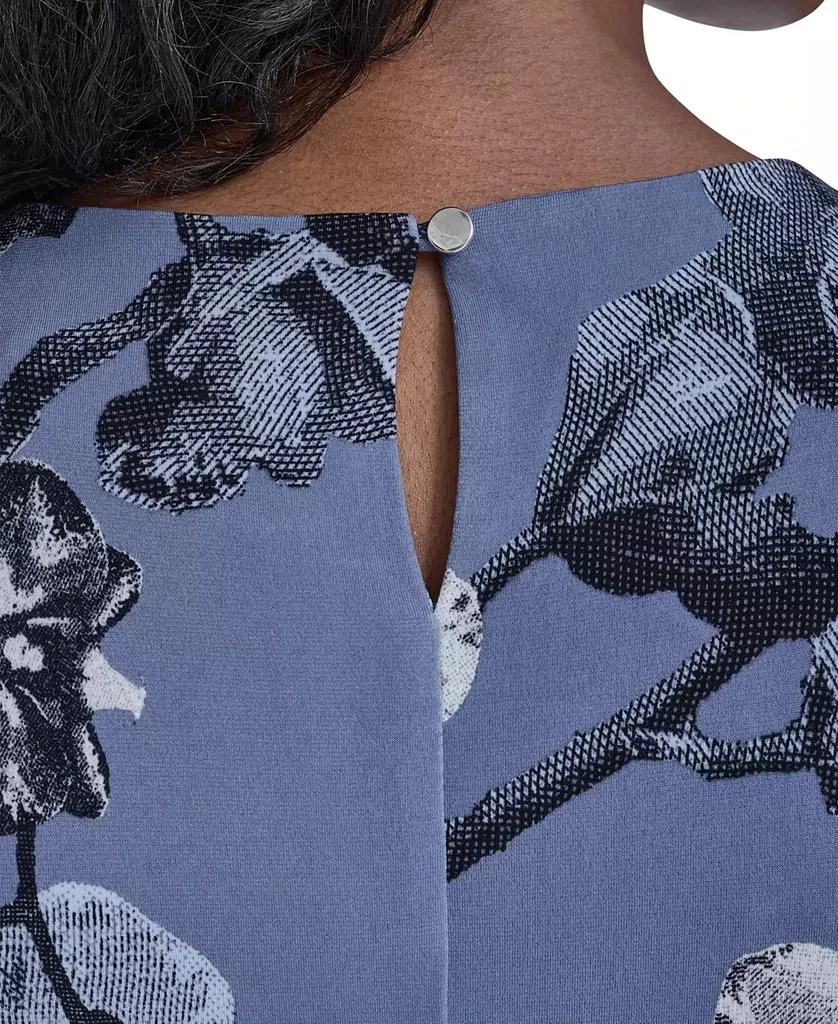 Calvin Klein Women's Printed Sleeveless Pleated Top 7