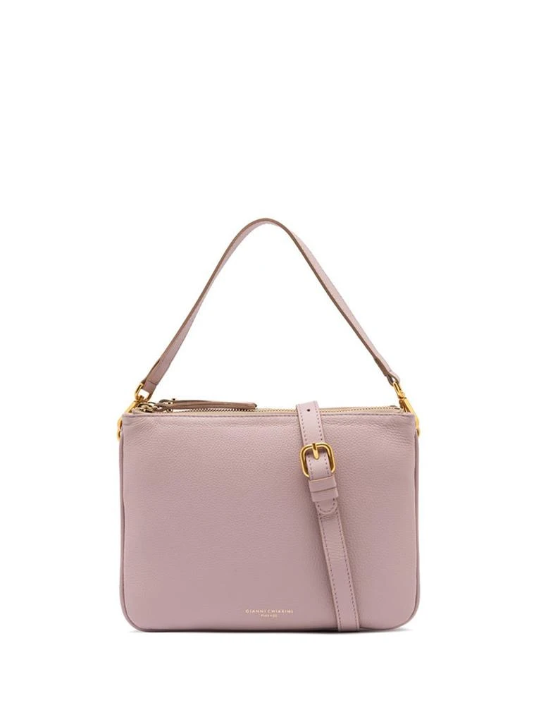 Gianni Chiarini Pink Frida Shoulder Bag In Matte Leather 1