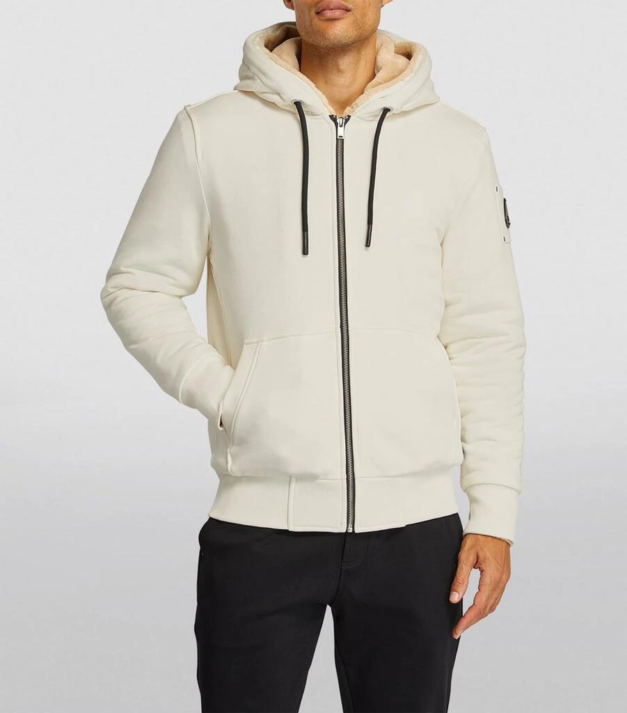 Moose Knuckles Faux Fur-Trim Zip-Up Hoodie 3
