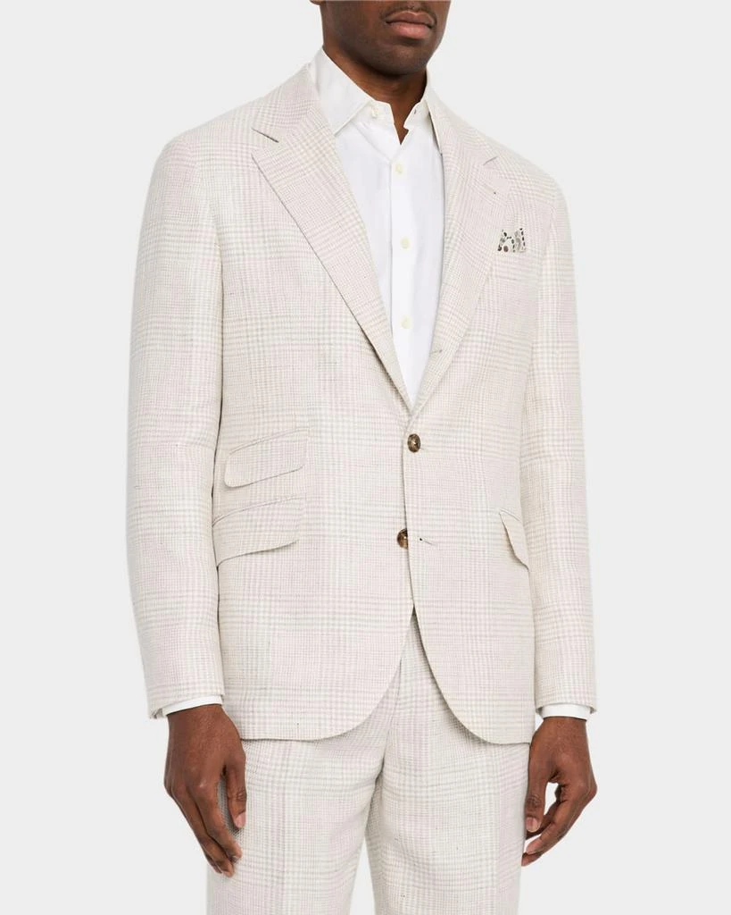 Brunello Cucinelli Men's Prince of Wales Plaid Cavallo Suit 4