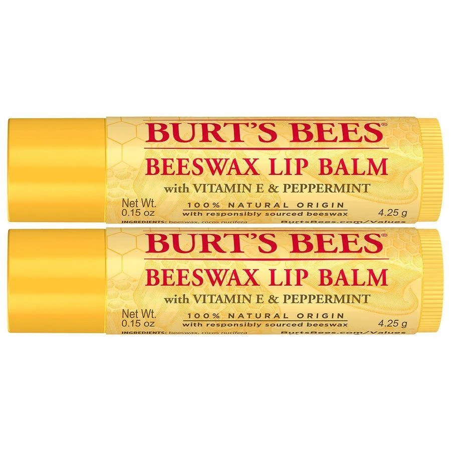 Burt's Bees 100% Natural Origin Moisturizing Lip Balm Original Beeswax 3