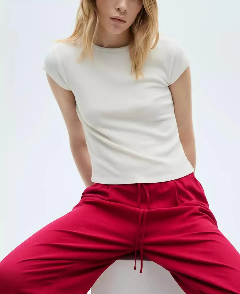 Mango Women's Flowing Linen Pants 3