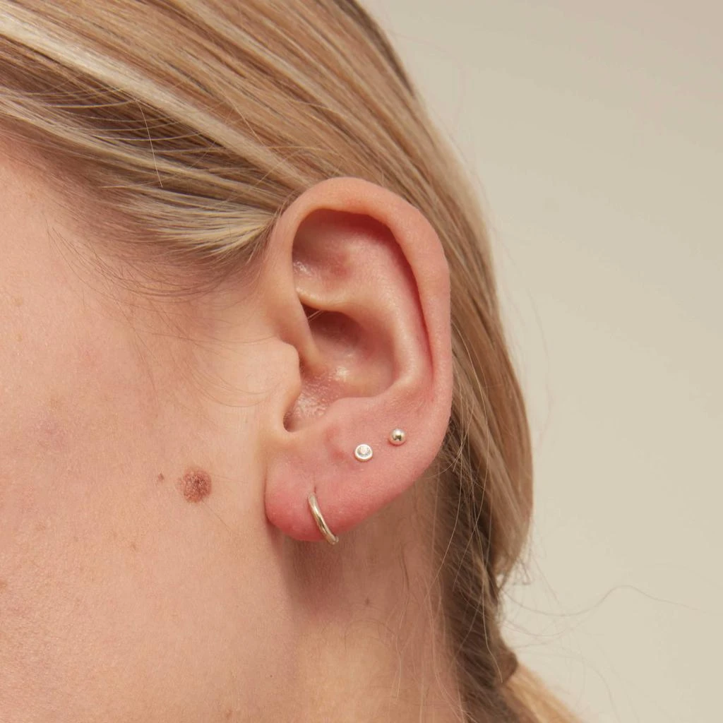 Orelia London Mini Micro Hoop Earrings 4