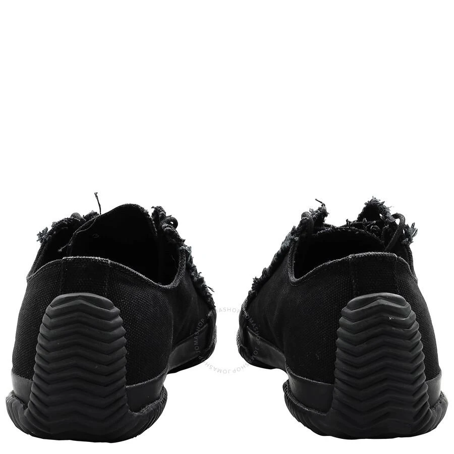 YOHJI YAMAMOTO Men's Black Low Top Lace Up Sneakers 3