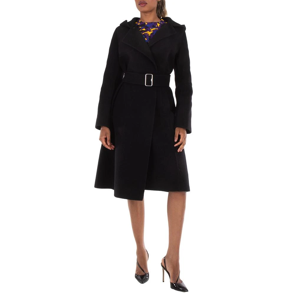 Burberry Burberry Hooded Wool Cashmere Coat, Brand Size 8 ( US Size 6 )