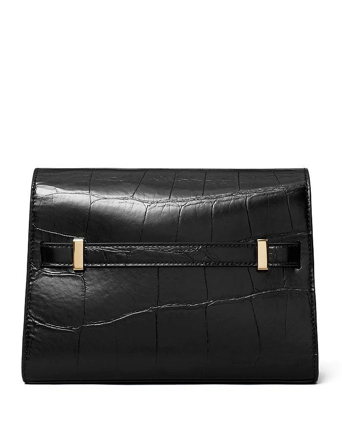 Tory Burch Lee Radziwill Croc Embossed Shoulder Bag 4