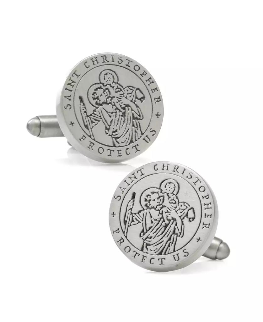 Ox and Bull Trading Co. Men's St. Christopher Amulet Cufflinks