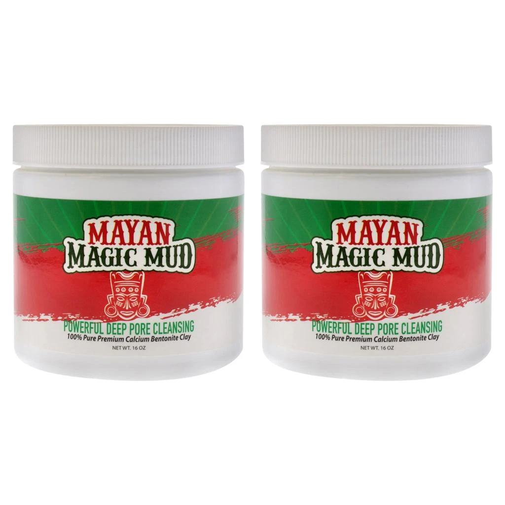 Mayan Magic Mud Powerful Deep Pore Cleansing Clay - Pack of 2 by  for Unisex - 16 oz Cleanser