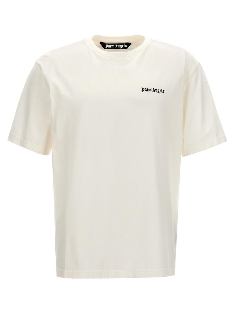 Palm Angels White Portrait Pencil T-shirt - T-Shirts - Free