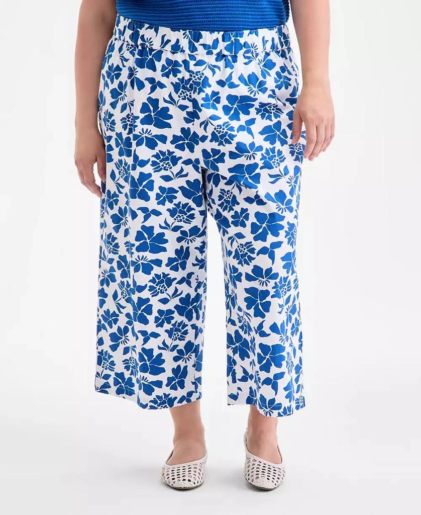Style & Co Plus Size Floral-Print Wide-Leg Pants, Exclusively at Macy's 3