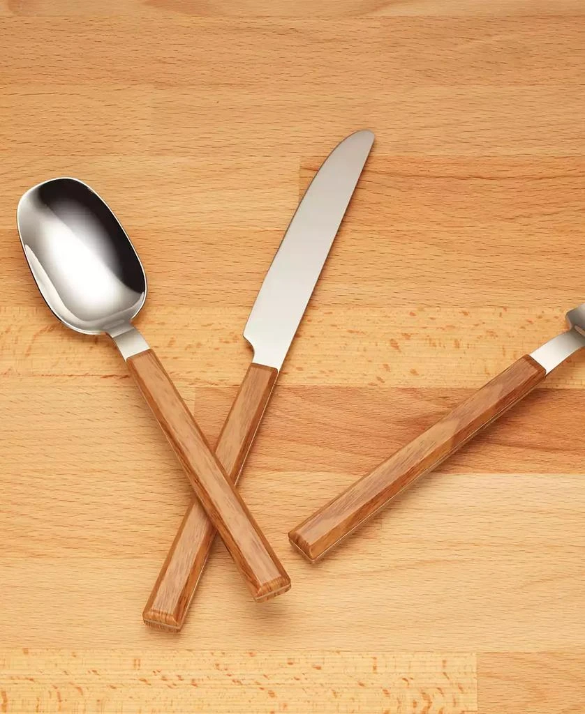 Hampton Forge Henley Light Wood 16 Piece Set, Service for 4 3