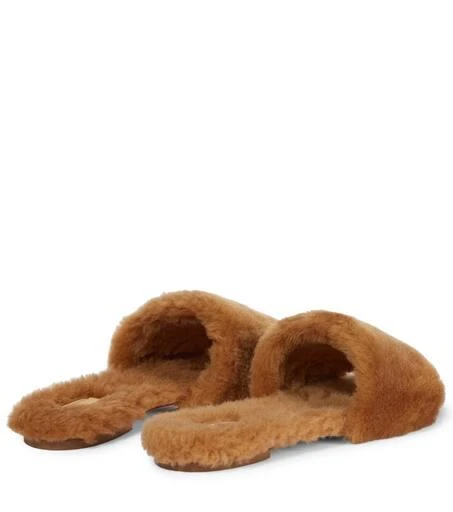 AEYDE Anna shearling slides 3