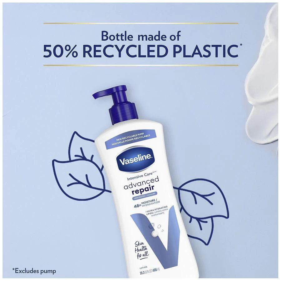 Vaseline Advanced Repair Body Lotion Unscented 6
