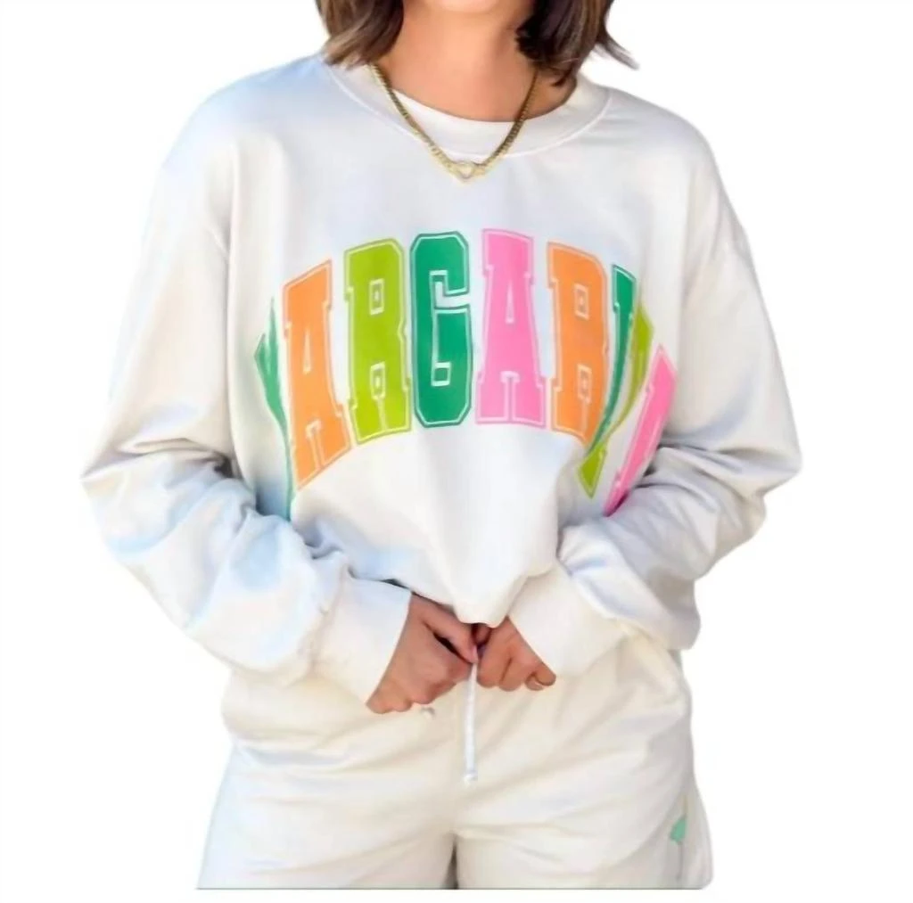 Project Social T Margarita Sweatshirt In Vintage White 1