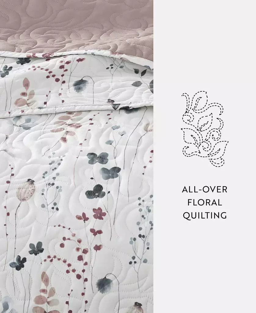 IENJOY HOME Poppy Bloom Reversible 2-Pc. Quilt Set 4