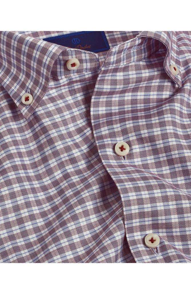 David Donahue Twill Check Sport Shirt