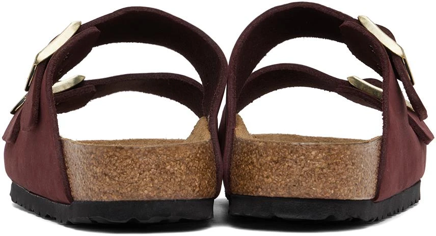 Birkenstock Burgundy Regular Arizona Soft Footbed Sandals 2
