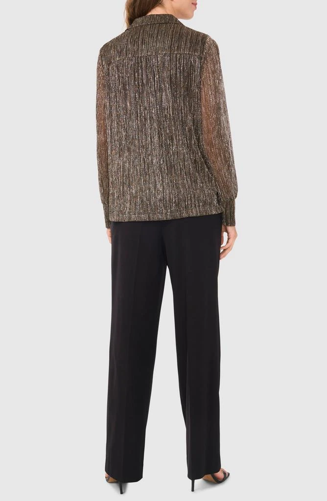 Halogen Metallic Button-Up Shirt 5
