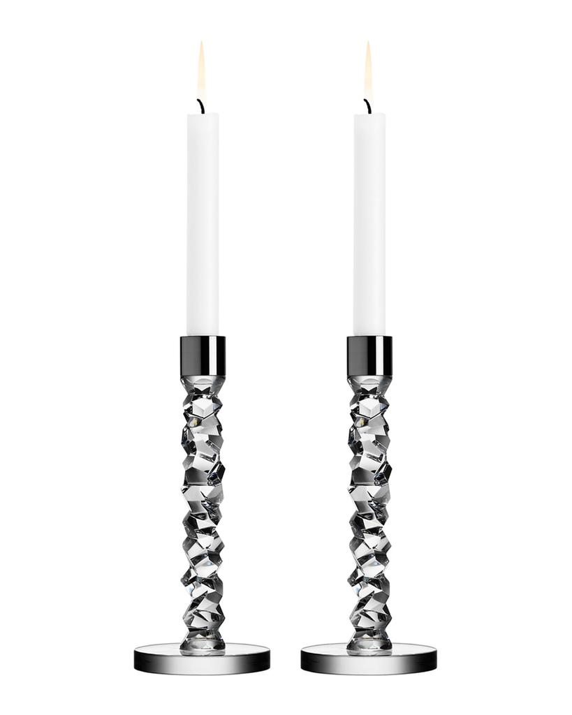 Orrefors Two Carat Candlesticks