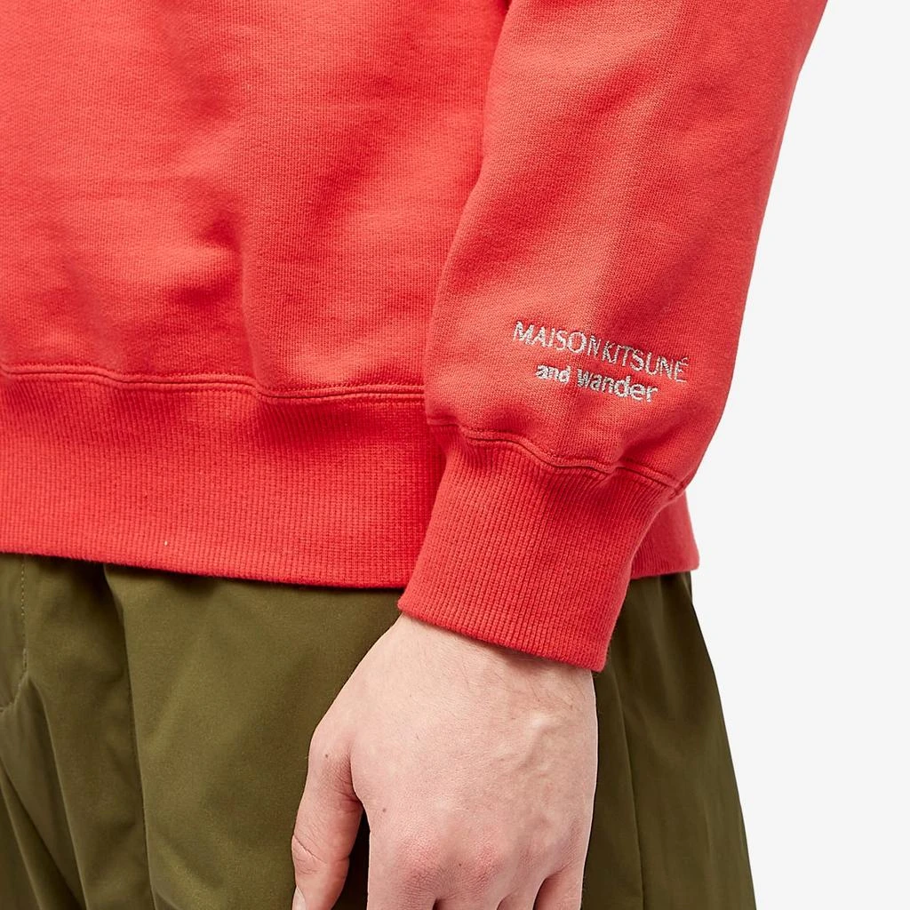 And Wander and wander x Maison Kitsune Crew Sweat 5