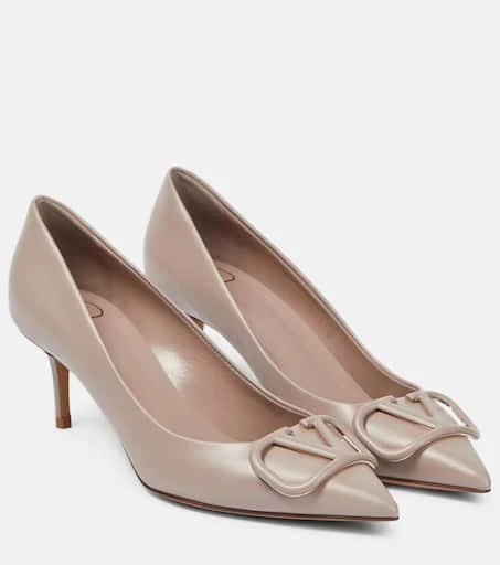 Valentino VLogo leather pumps 1