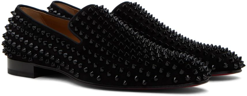 Christian Louboutin Black Dandelion Spikes Loafers 4