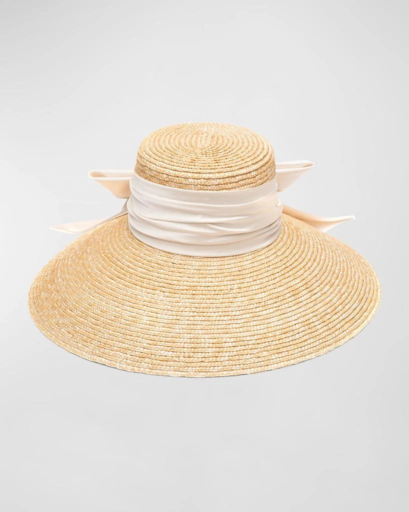 Eugenia Kim Jordana Hat in Beige Linen Eugenia Kim Jordana Hat In Beige Linen | ShopSimon main image 4