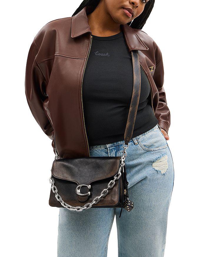 Coach Chain Tabby Shoulder Bag In Loved Leather