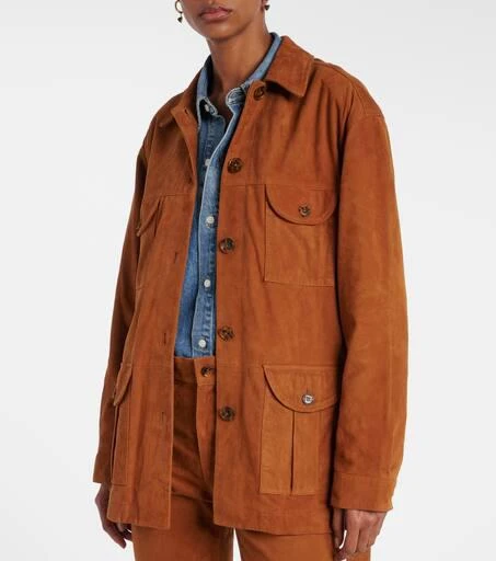 BLAZÉ MILANO Viva Sahariana belted suede jacket 7