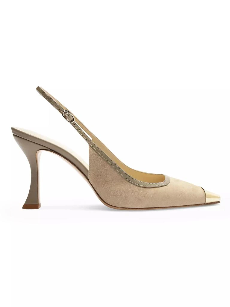 Alexandre Birman Olivia 85MM Suede Cap-Toe Pumps 1