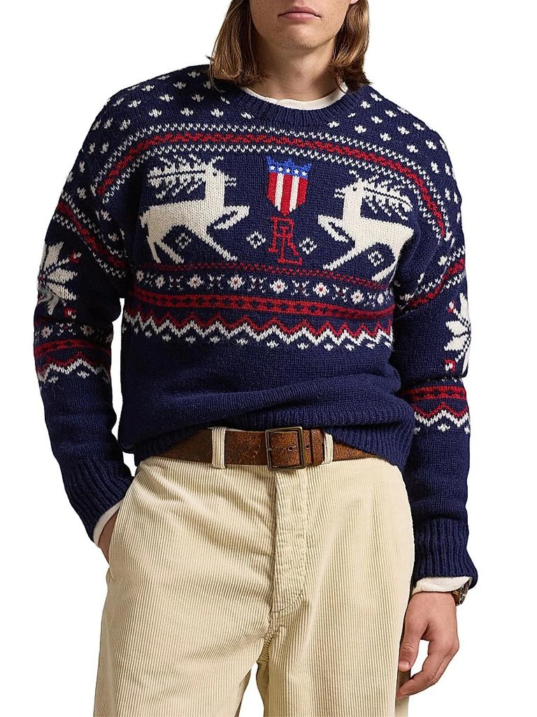 Ralph Lauren Deer-Jacquard Wool Sweater 1