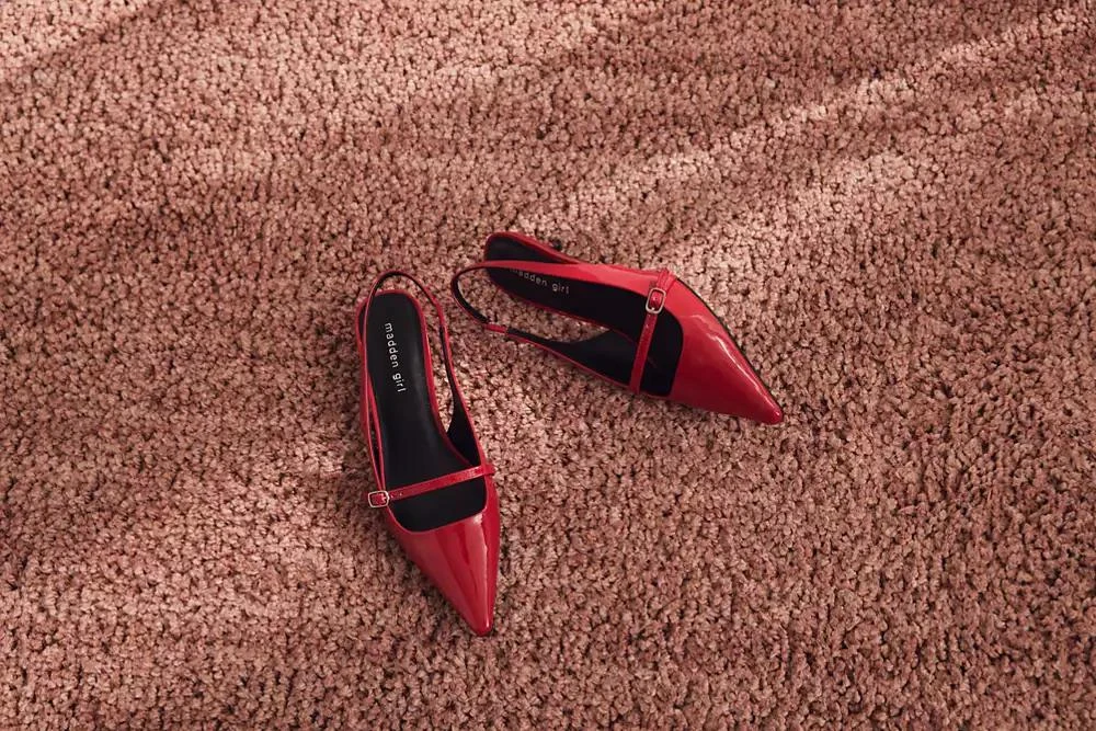 Madden Girl Krystall Slingback Kitten-Heel Pumps 7