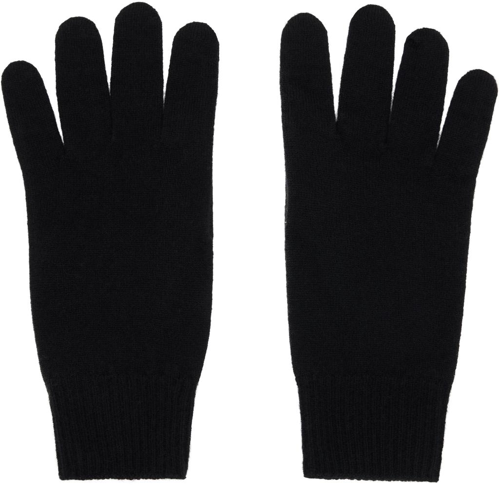 The Row Black Leomarie Gloves