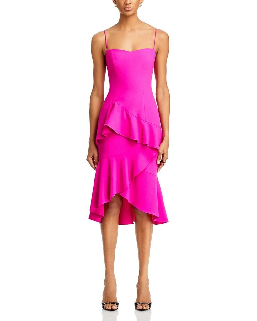 Black Halo Barbados Tiered Ruffle Dress 7