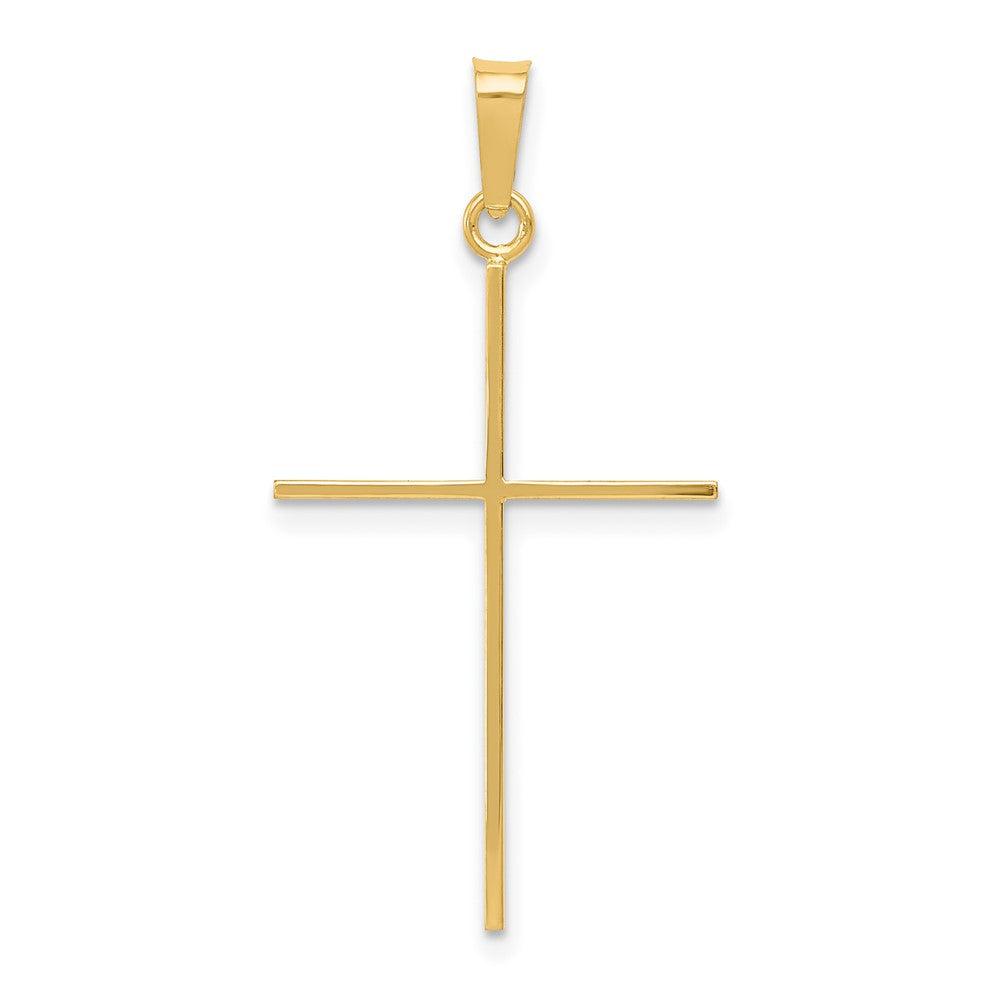 Diamond2Deal 14k Yellow Gold Cross Pendant