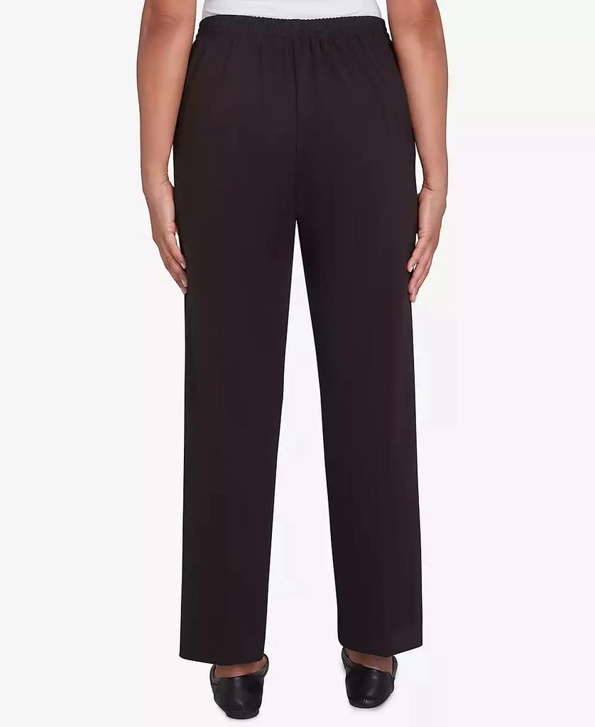 Alfred Dunner Petite Runway Ready Pull On Ponte Medium Length Pants 2