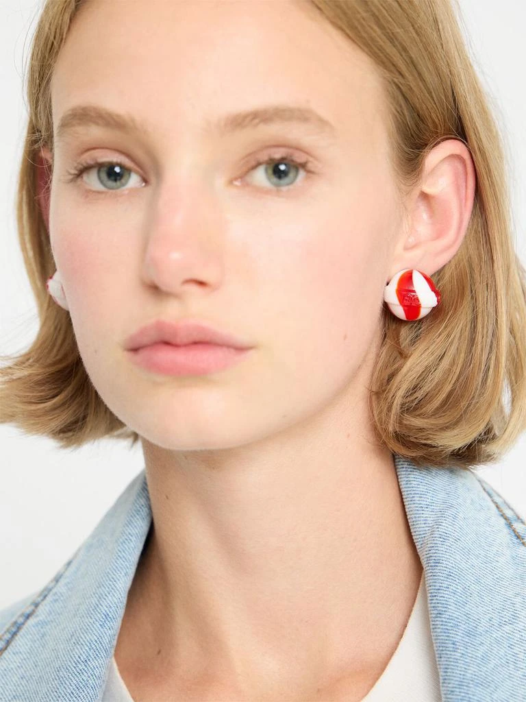 Fiorucci Striped Mini Lollipop Earrings 1