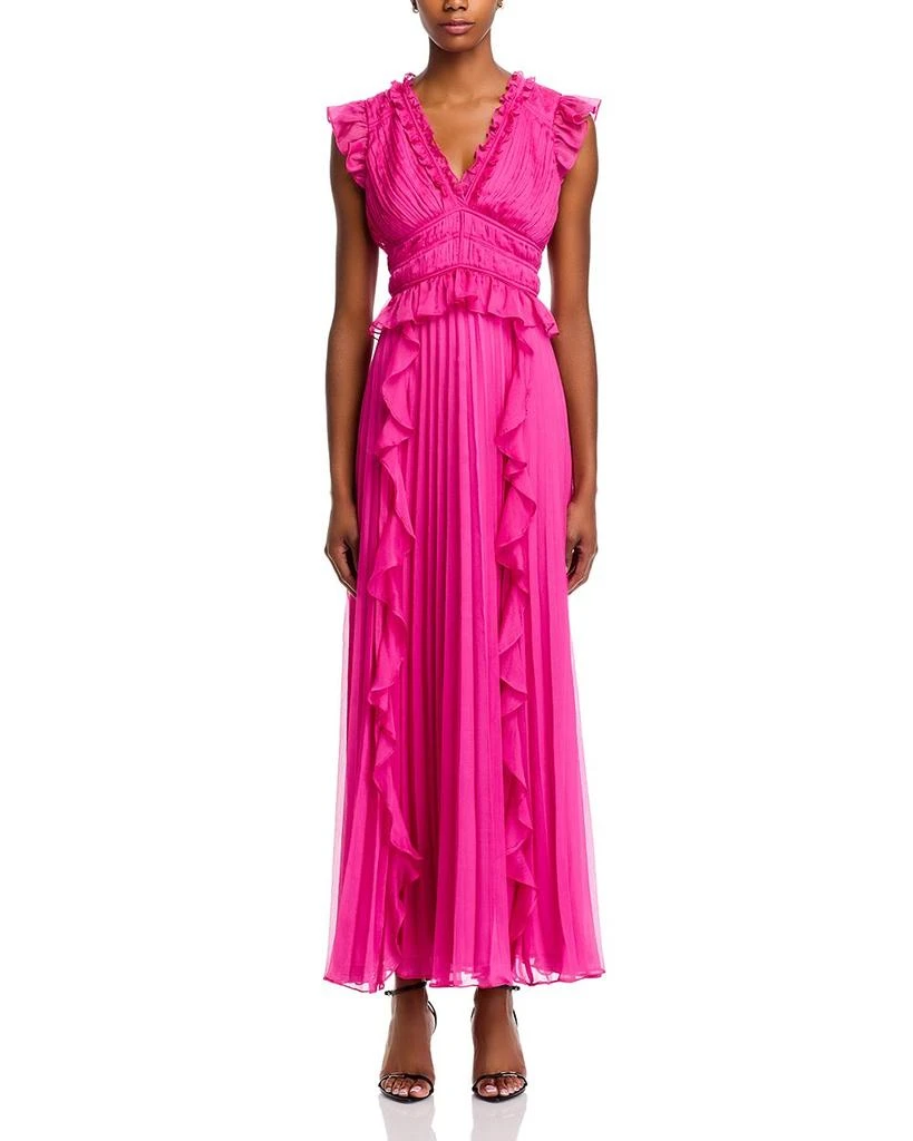 AQUA Flutter Maxi Dress - Exclusive 7