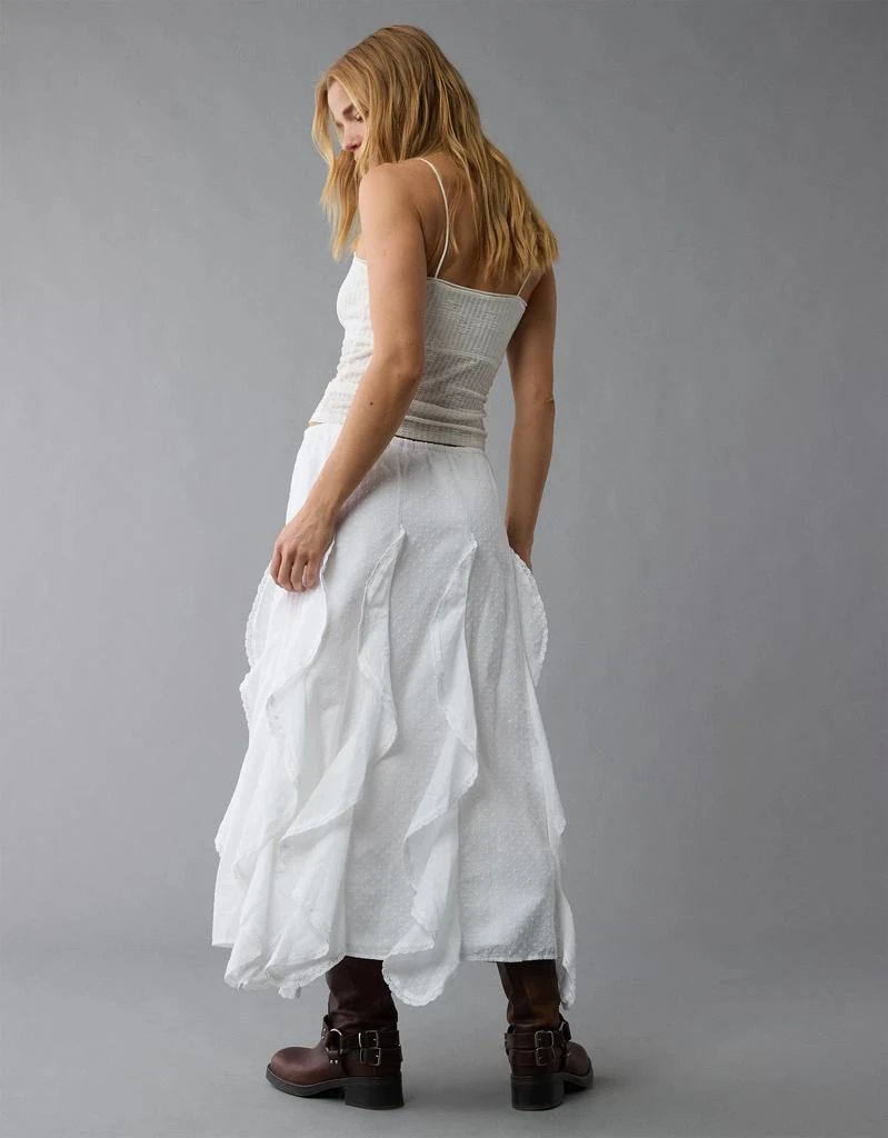 AE AE High-Waisted Cascade Ruffle Maxi Skirt 2