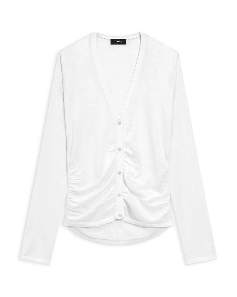 Theory Shirred Cardigan Sweater 6