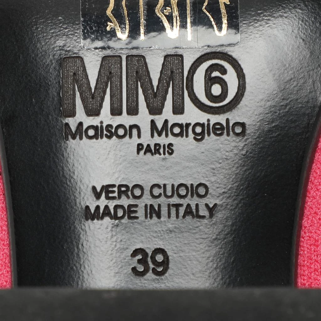 MAISON MARGIELA Maison Martin Margiela Pink Knit Fabric Ankle Length Boots Size 39 8