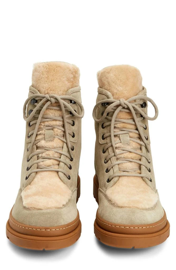 Aquatalia Tristian Lace-Up Boot with Genuine Shearling Trim 3