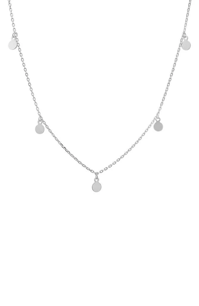 Queen Jewels Sterling Silver Dangle Fringe Station Necklace