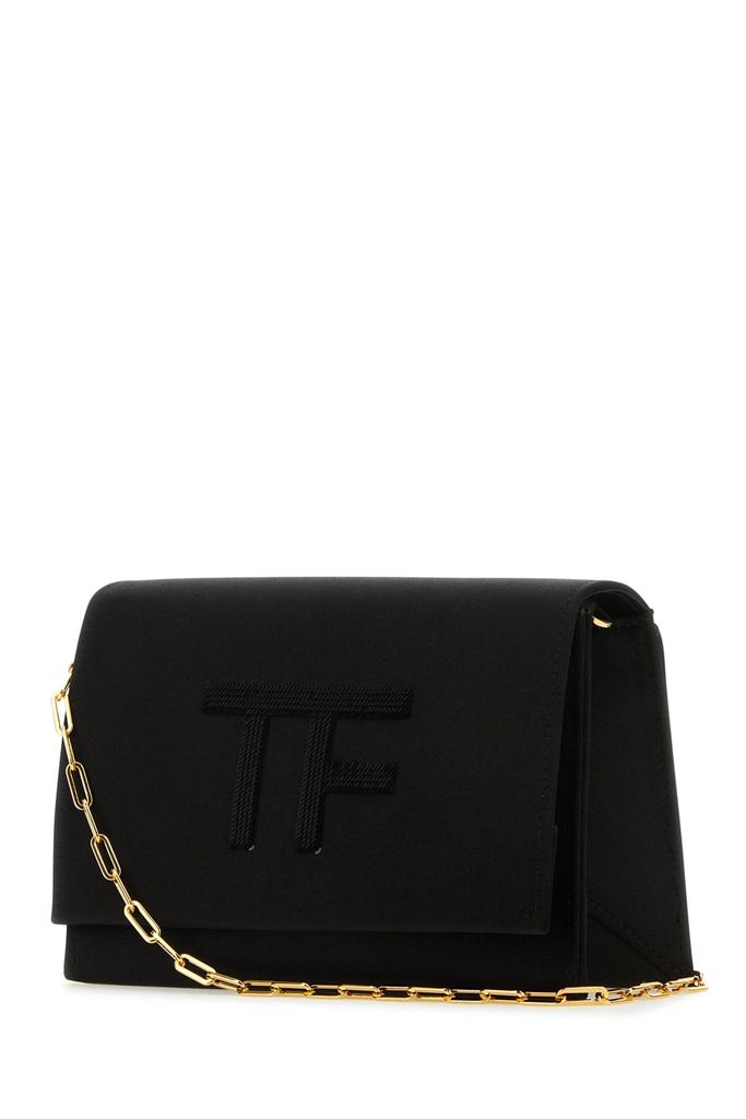 【関税＆送料込み】Tom Ford Box Palmellato Small Shoulder B Tom Ford Box Bag: Elegant Black Leather Handbag