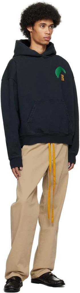 Rhude SSENSE Exclusive Black Moonlight Hoodie 4