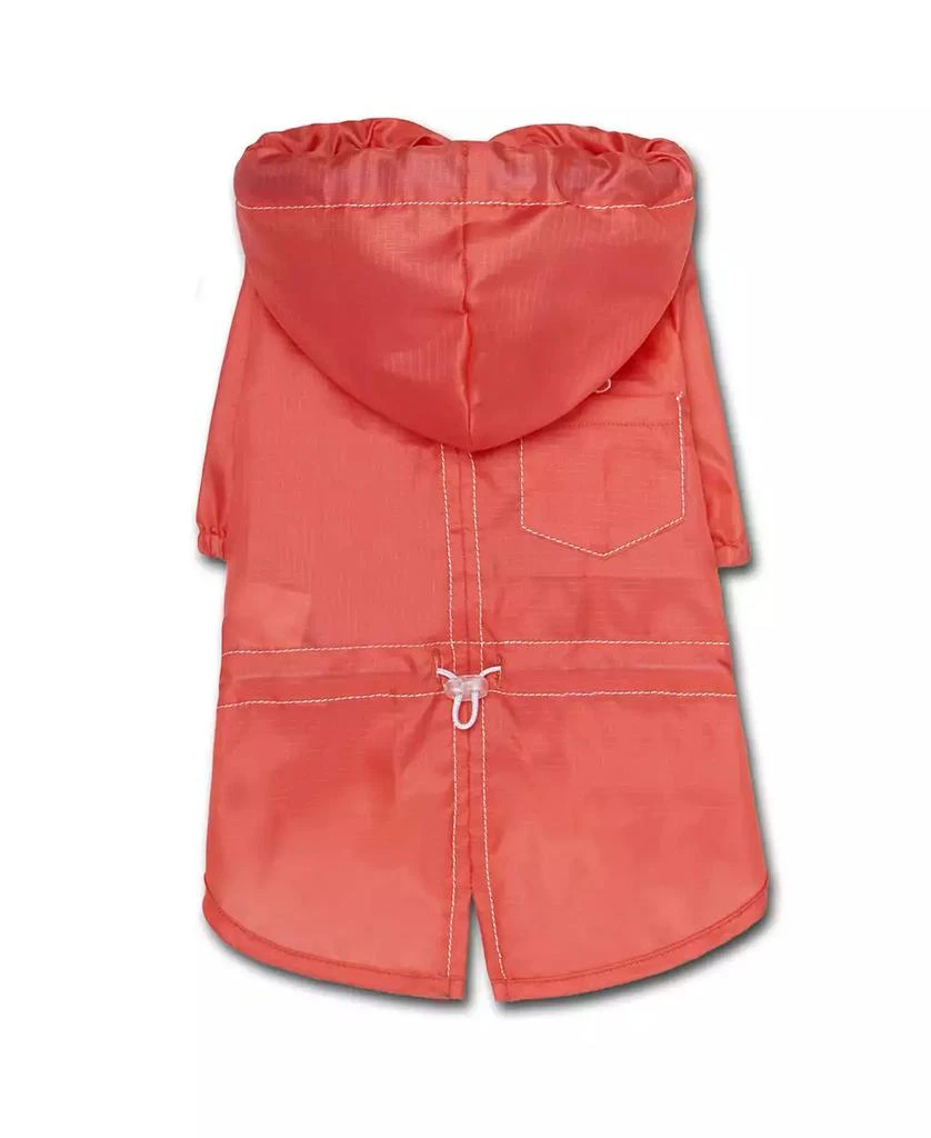 Touchdog Split-Vent Designer Water-resistant Dog Raincoat Medium 1