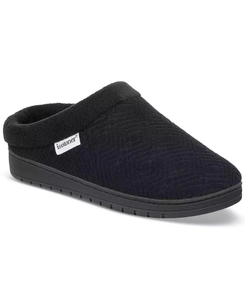 Isotoner Signature Women's Gemma Diamond Microterry Clog Slippers 1