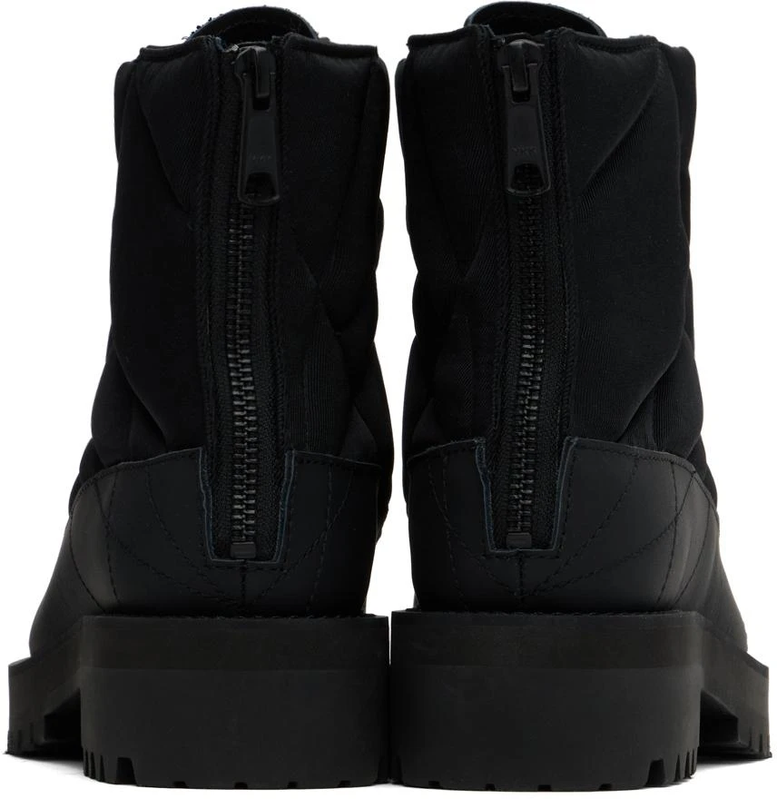 YOHJI YAMAMOTO Black Short Padded Boots 2