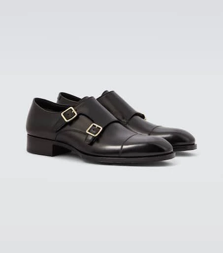 Tom Ford Elkan leather monk strap shoes 5